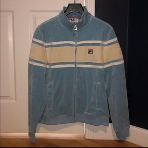 Fila Velour Track Jacket (deadstock) Large